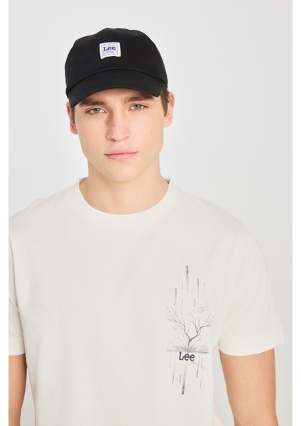 %100 Pamuk Regular Fit Normal Kesim Bisiklet Yaka Baskılı Ekru Tişört fırsatları