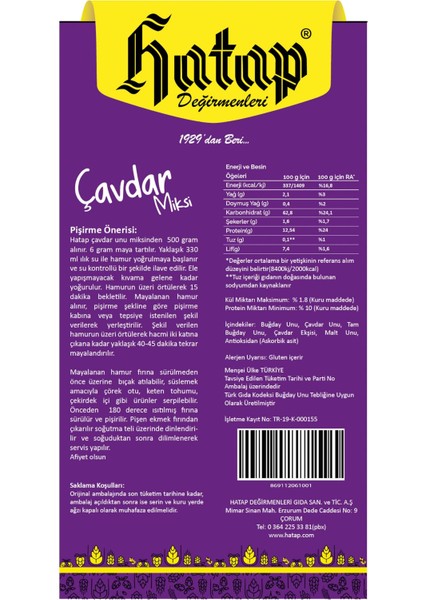 Çavdar Miksi 5 x 1 kg