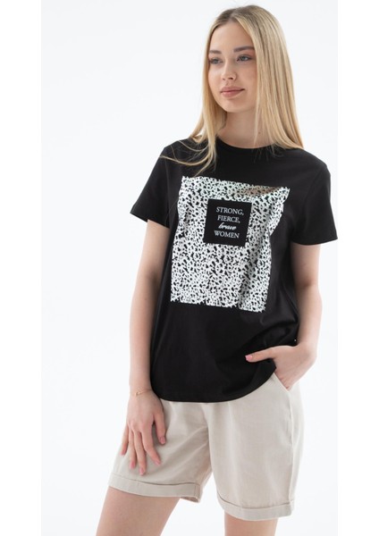 25Y0430K1 Kadın Baskılı T-Shirt fiyatları