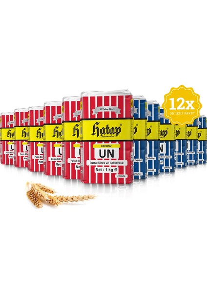 Lüks Un 6 x 1 kg + Çok Amaçlı Un 6 x 1 kg Avanatajlı Paket