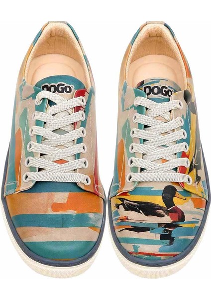 Kadın Vegan Deri Çok Renkli Sneakers - Goose Bumps Tasarım fiyatları