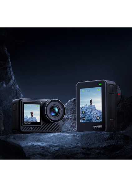 Brave 8 Lite 4K 60FPS Aksiyon Kamera ve Süper Aksesuar Seti (Akaso Türkiye 2 Yıl Garantili)