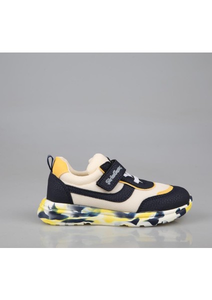 Şirin Bebe 251-1 Lacivert Sarı Çocuk Sneakers