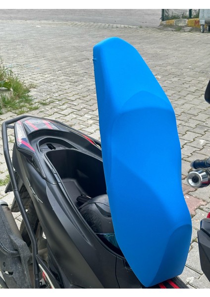 Universal Scooter Uyumlu Mavi Koltuk Kılıfı