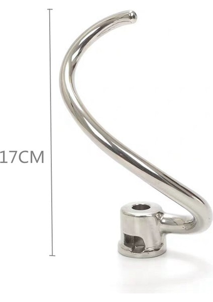 Spiral Kaplamalı Hamur Kancası, Kitchenaid 5K7SDH Spiralizer Ka 7qt 5KSM7580X 5KSM7586P 5KSM7990 5KSM8990 Için Metal Hamur Kancası (Yurt Dışından)