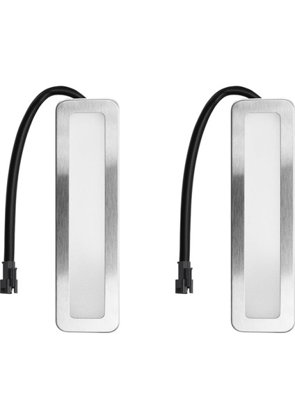 Davlumbaz Ampulleri, 120MM LED Ocak Işığı 1.5W Dikdörtgen Duman Havalandırma Lambası, Dc 12V Beyaz Sm Soket-Erkek-Buzlu (Yurt Dışından)