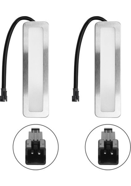 Davlumbaz Ampulleri, 120MM LED Ocak Işığı 1.5W Dikdörtgen Duman Havalandırma Lambası, Dc 12V Beyaz Sm Soket-Erkek-Buzlu (Yurt Dışından)