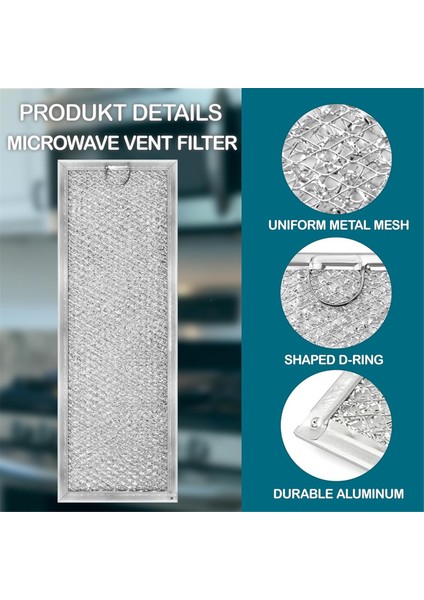 WB06X10288 Mikrodalga Yağ Filtresi Ge Mikrodalga Havalandırma Filtresi Alüminyum Ağlı Mikrodalga Filtresi Için Yedek (Yurt Dışından)