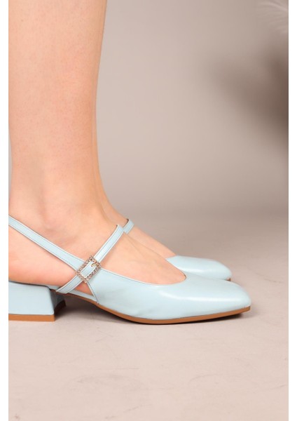 SASARA Taş Tokalı Arkası Açık Babet MAVİ indirimleri