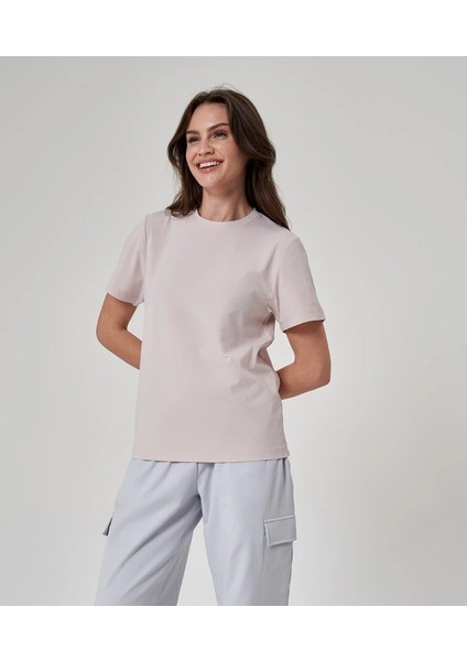 kadın pudra pembe tişört 1522110