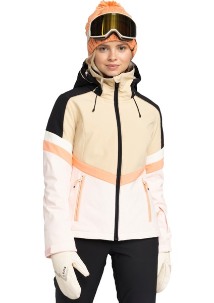Peak Chıc Softshell Kadın Çakıl Grisi Snowboard Ceketi