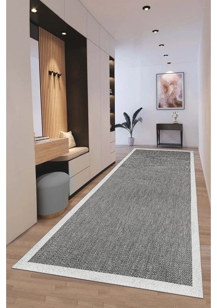 Sisal Bordürlü Jut Hasır Kaymaz Taban Çerçeve Model