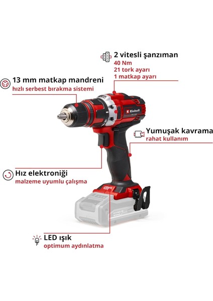 Einhell Te CD 18/40 Li Solo Vidalama