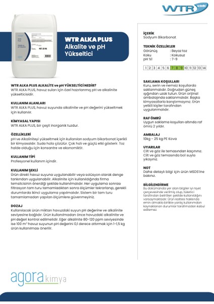 Alka Plus 10 kg Alkalite ve pH Yükseltici fiyatları