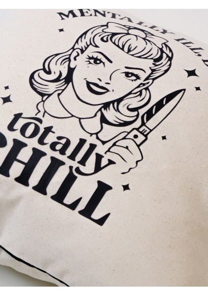 Totally Chill Baskı Kırlent Kılıfı modelleri