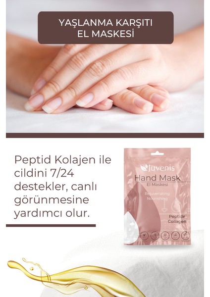 Yıpranmış Ciltler İçin Kolajen ve Peptid İçeren Yenileyici Anti Aging El Maskesi modelleri