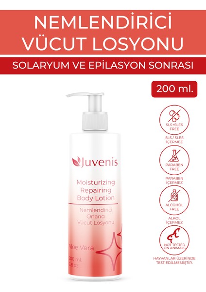 Nemlendirici Onarıcı Besleyici Yatıştırıcı Kuru Ciltler Için Vücut Losyonu 200 ml.