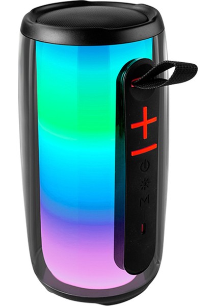 Pluse 6 Mikrofonlu Rgb Kablosuz Hoparlör - Siyah 11