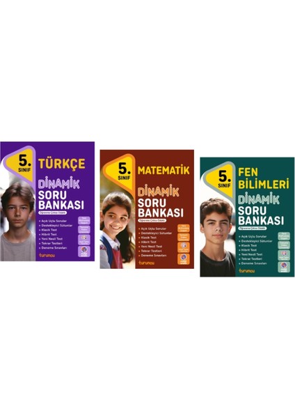 Tudem Yayınları 5.sınıf Dinamik Türkçe - Matematik - Fen Bilimleri - Soru Bankası