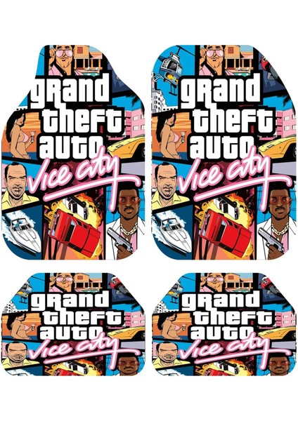 Dekoratif Desenli Oto Paspas Takımı