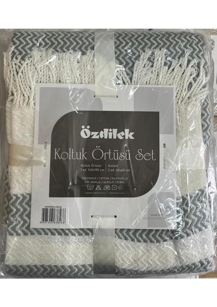 Koltuk Örtüsü Seti 3 Parça Yeşil
