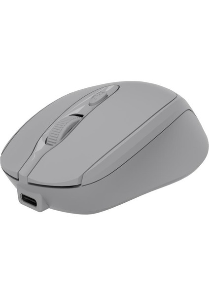 CBT14 Bluetooth + 2.4 Ghz Şarj Edilebilir Kablosuz Mouse - Gri