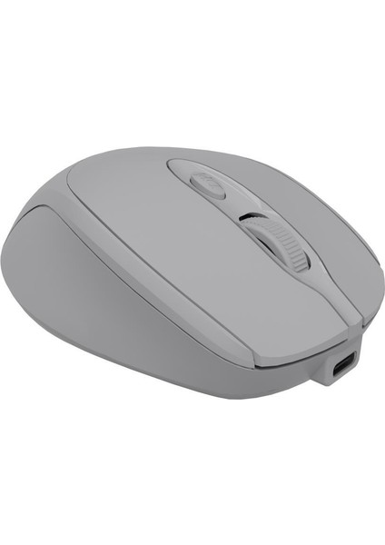 CBT14 Bluetooth + 2.4 Ghz Şarj Edilebilir Kablosuz Mouse - Gri