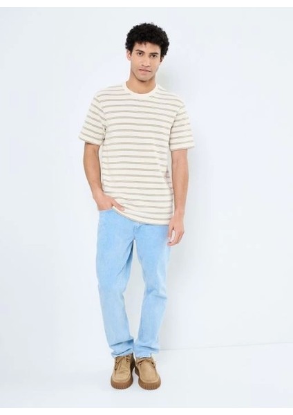 Only&sons 22032819 Erkek Tshirt - Bej Kahve