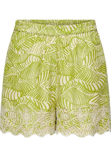Onllou Lıfe Emb Loose Shorts Wvn Açık Yeşil modelleri
