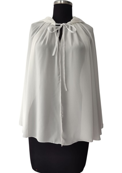 Bolero Pelerin,kapüşon Bolero,kırık Beyaz Pelerin,gelin Pelerin