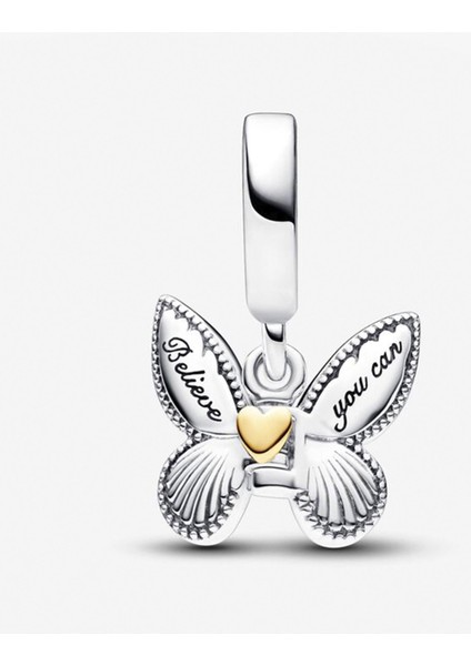 Blue Butterfly Dangle Gümüş Sallantılı Charm NUR-CH00017 fiyatları