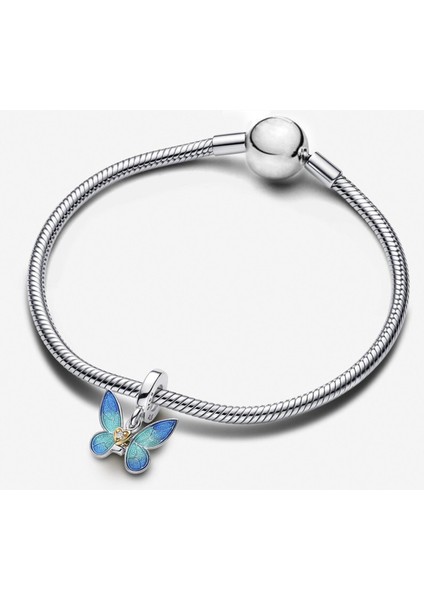 Blue Butterfly Dangle Gümüş Sallantılı Charm NUR-CH00017 modelleri