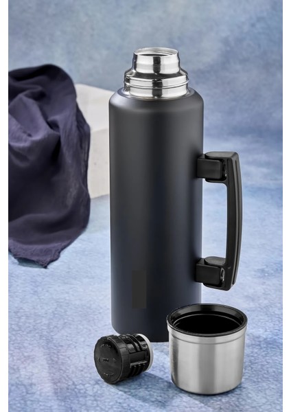 Cooker 1.5 Lt Kulplu Paslanmaz Çelik Termos