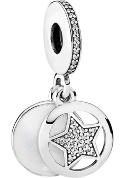 Dostluk Yıldızı Gümüş Sallantılı Charm NUR-CH00004