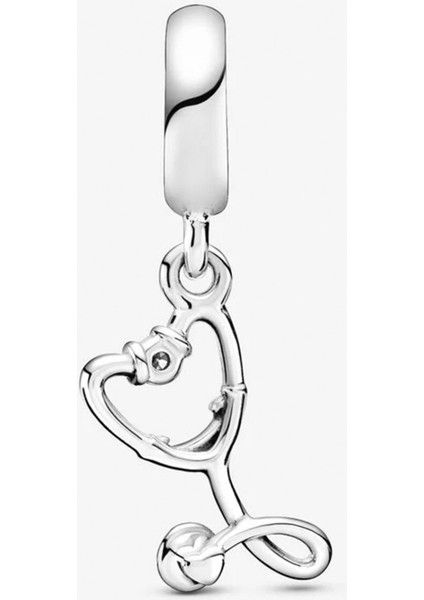 Kalp Stetoskop Gümüş Sallantılı Charm NUR-CH00008 fiyatları