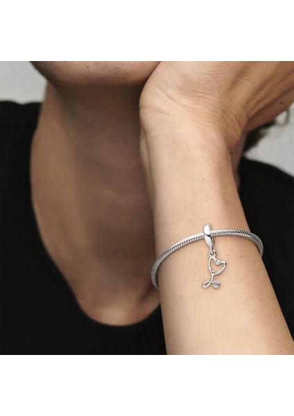 Kalp Stetoskop Gümüş Sallantılı Charm NUR-CH00008 modelleri