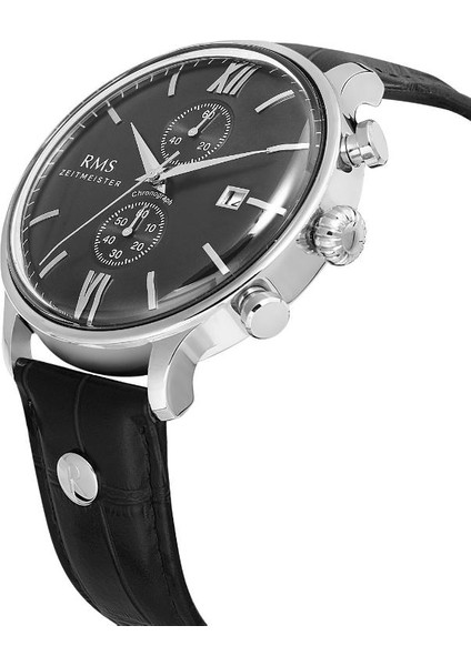 RMS.1.AG1332.02 Choronograph Fonksiyonlar Aktif Takvimli Deri Kordon Siyah Renk Erkek Kol Saati modelleri