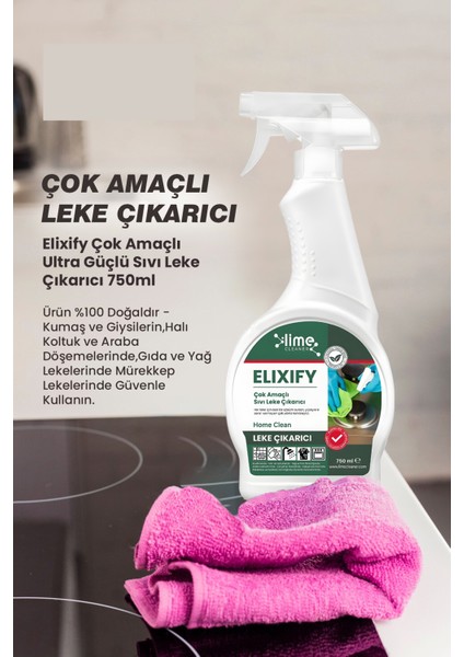 Elixify Ultra Güçlü Sıvı Leke Çıkarıcı & Pureflow Banyo Armatür Temizleyici 2'li Paket Avantajlı Paket