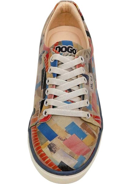 Kadın Vegan Deri Çok Renkli Sneakers - Hi Fish Tasarım indirimleri
