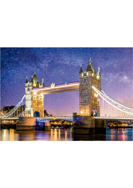 1000 Parça Puzzle Londra Kule Köprüsü Karanlıkta Parlayan Puzzle - 19930 - Tower Bridge, London fiyatları