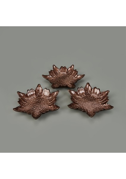 Kitchen Armoni 3'lü Çerezlik - Kahverengi - 15 cm