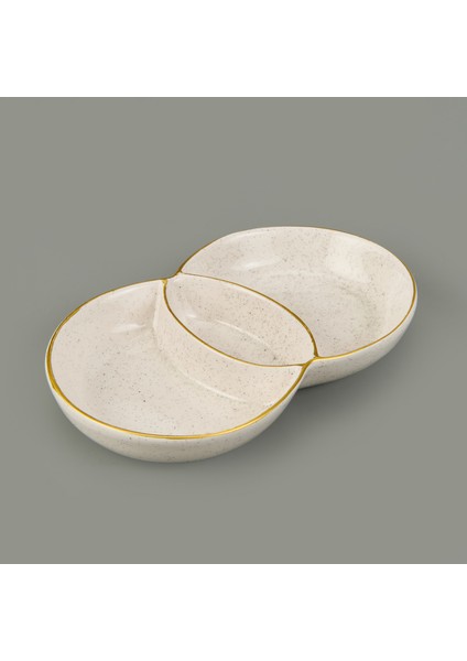 3 Bölmeli Sosluk Çerezlik - Krem - 13X21 cm modelleri