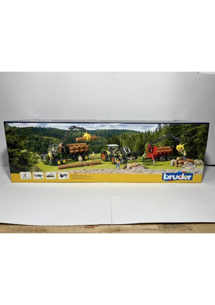 John Deere 7r 350 Traktör ve Kütük Taşıyan Römork BR03154 indirimleri