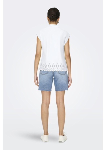 Onllou Lıfe Emb S/s Shırt Ptm Açık Yeşil fırsatları