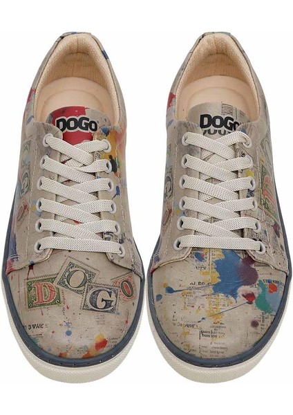 Kadın Vegan Deri Çok Renkli Sneakers - Dogo Stamp Tasarım fiyatları