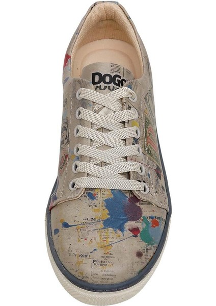 Kadın Vegan Deri Çok Renkli Sneakers - Dogo Stamp Tasarım indirimleri