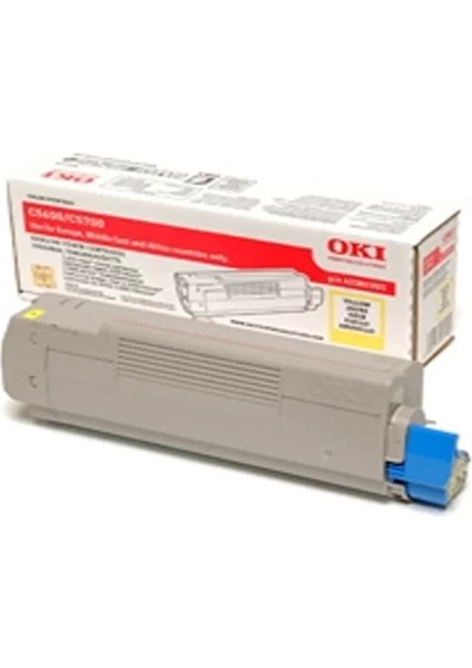 43381921 Sarı Orjinal Toner 2000 Sayfa (C5600 C5700)