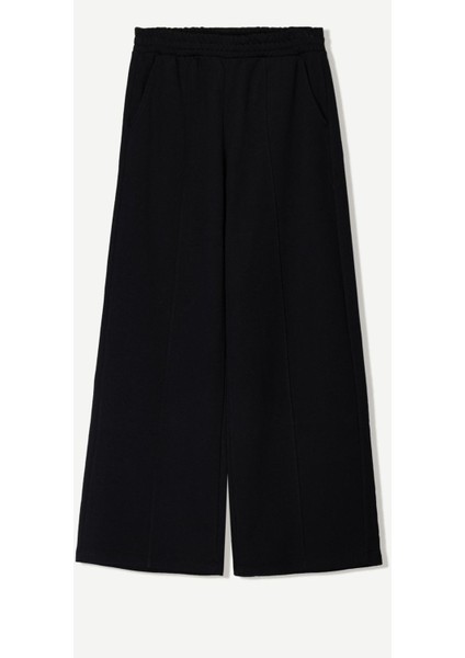 Kadın Geniş Paça Özel Dikim Modal Kumaş Pantolon