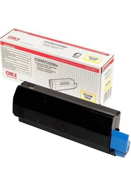 43034813 Sarı Orjinal Toner 1500 Sayfa (C3200)