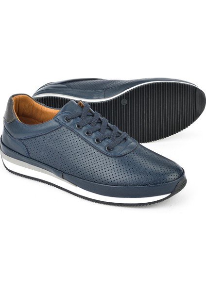 Erkek Deri Sneaker 1511002Z063 Lacivert